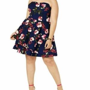 Strapless Floral Dress 15/16